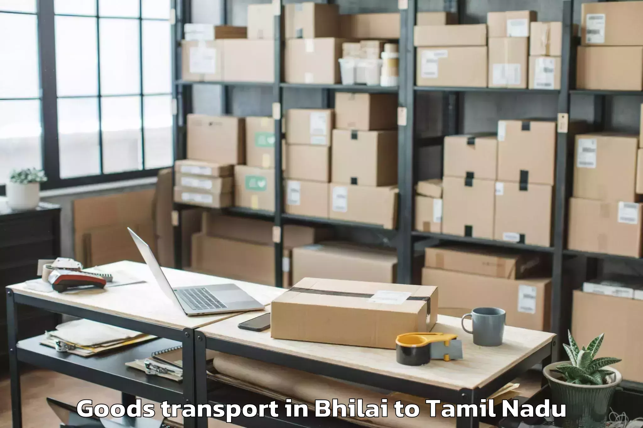 Leading Bhilai to Guindy Thiru Vi Ka Estate Goods Transport Provider